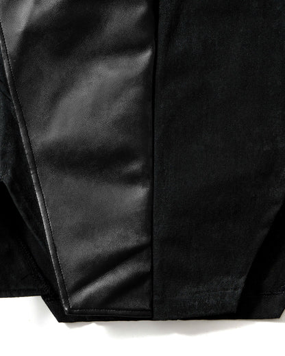 SHADOW WAX LEATHER SHORTS