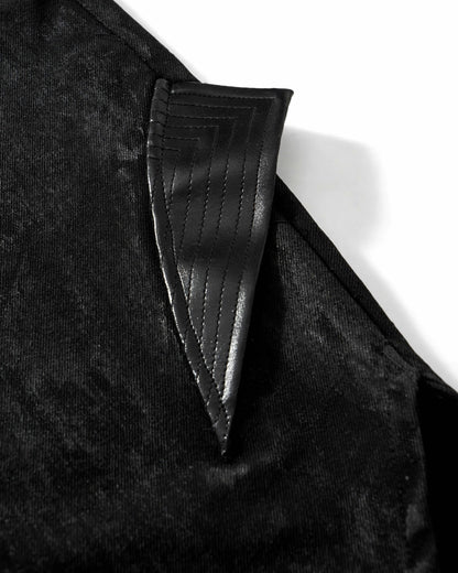 SHADOW WAX LEATHER SHORTS